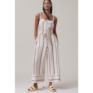 NWT Anthropologie Maeve Easy Sleeveless Shirting Jumpsuit - Size XL MSRP $178